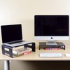 AEONS Versatile 2-Piece Monitor Stand Riser Desk Organizer, Ergonomic 2-Tier