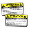 Huge Toolbox Attention Warning Sticker - Funny Laugh Joke Mechanic