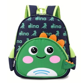 Pagezol Kids Backpack, Child School Bag, Cute Cartoon Toddler Backpack, Toddler Boys Girls Kids Cat Puppy Dinosaur Backpack, Kindergarten Schoolbag Daypack for Boy Girl 2-7 Year Old (Green)