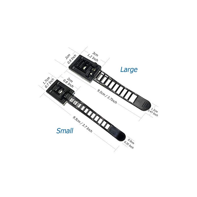 Adjustable Adhesive Cable Ties for Home and Office Organization