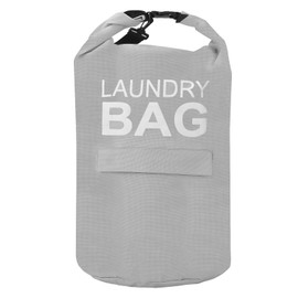 Wooha Backpack Laundry Bag,71L Shoulder Laundry Bag With safety clips，Convenient Foldable Laundry Bag For colleges, camping, laundromats, apartments(Light Gray)