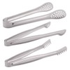 HINMAY Small Serving Tongs Set 6-Inch Appetizer Tongs Stainless Steel