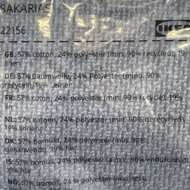 IKEA SAKARIAS Cover Sporda Dark Gray Sakarias Stool Slipcover 504.635.02