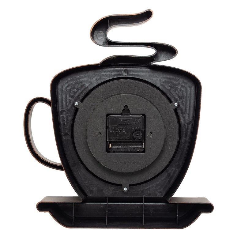 Coffee Cappuccino Cup 12.5 Inch Quality Quartz Battery Operated 3-D