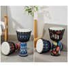 8 Inch Portable African Drum Djembe Hand Drum with Colorful