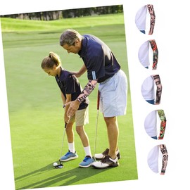 Minkissy 6pcs Sunscreen Arm Sleeves for Outdoor Activities Uv Protection Breathable Quick-dry Material Unisex Body Art Accessories for Riding Sports Tattoo Cover up