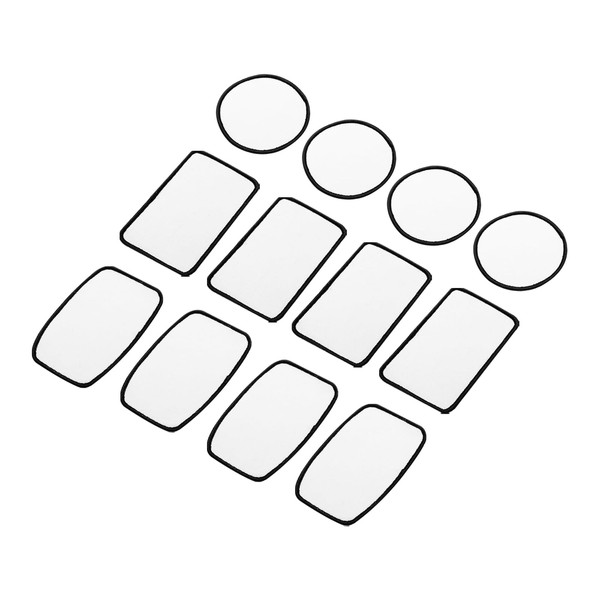 QUARKZMAN Pack of 30 Sublimation Patches, Empty, 3 Shapes, Fabric