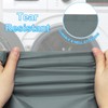PATIKIL Waterproof Cloth Laundry Bag, 2 Pack 13"x10" Heavy Duty