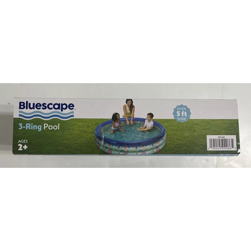 Bluescape Pool, 3 Ring, 5ft Wide,for ages 2 and up,Bluescape