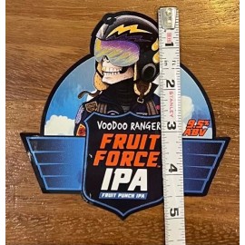New Belgium Voodoo Ranger Fruit Force IPA Foil Sticker - NEW