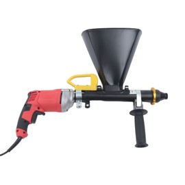Semi-Automatic Grouting Machine Electric Grout Tool Caulking Mortar Grout Gun Portable Brick and Tile Caulking Tool (With Oil Can), Flat and Round Nozzles