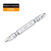 sourcing map 2pcs Magnetic Double Ended Screwdriver Bit 6mm PH2