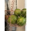 Fox Run 3-Tier Copper Kitchen Hanging Fruit Baskets, 32 Inches