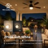Silverlite Legental 10W LED Mini Puck, GU24 Squat Light Bulb,