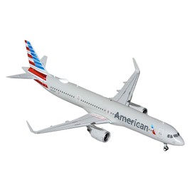 DCD Airbus A321neo Commercial Aircraft American Airlines (N413AN) Diecast Gray Striped Tail Gemini 200 Series 1/200 Diecast Toys