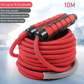 30 FT Long Jump Rope for Kids Adults,Double Dutch Jump Rope,Adjustable Skipping Ropes with High-strength Nylon Braided Rope Core,360°Rotation Not Enta