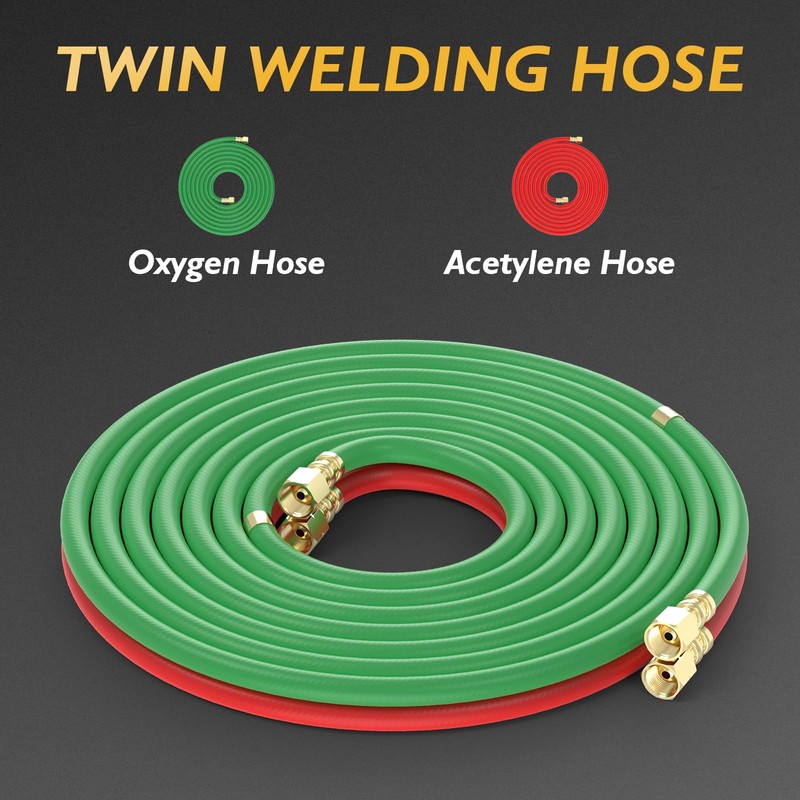 TOOLIOM Oxygen & Acetylene Torch Kit, Gas Cutting Welding Torch