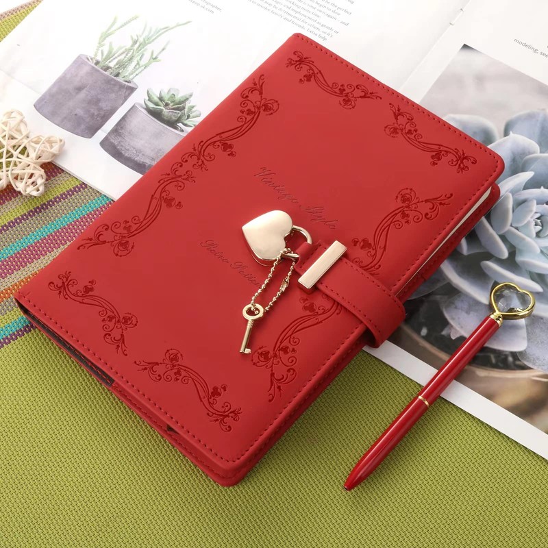 Mousbull Lock Diary with Key and Pen for Girls, 192