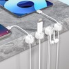 Beiyan Pack of 8 cable wall clips (transparent white)