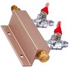 2 Way Air Distributor Co2 Manifold - 1/4" Threaded MFL