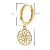 trendor 15921 Women's Earrings Flower of Life 925 Silver Gold-Plated