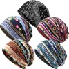 SATINIOR 5 Pieces Women's Slouchy Beanie Chemo Hat Stretch Cancer
