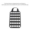 Molle Panel Black with Handle PP Fixed Holes Design Molle