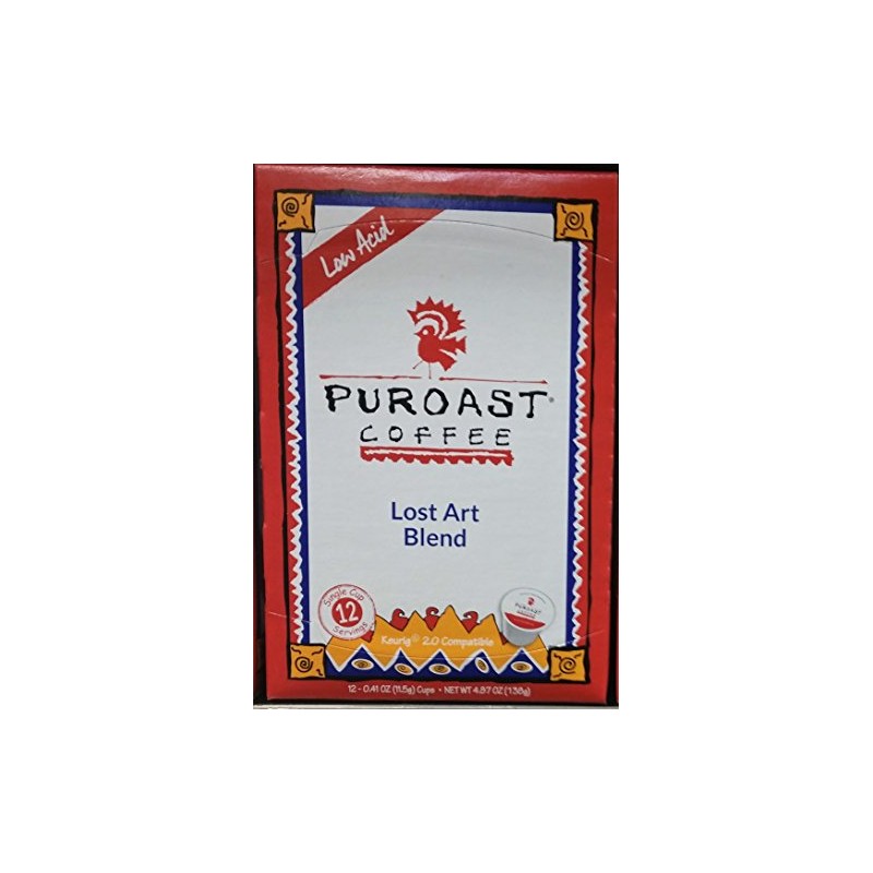 Puroast Low Acid Coffee| Lost Art Single Serve Pods |