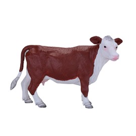 MOJO – Hereford Cow | Hand-Painted Toy Figure | Farm Animals Collection | True to Life & Highly Detailed | Designed in UK