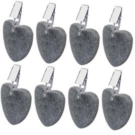 Aongray Pack of 8 tablecloth weights, tablecloth clips with clips, tablecloth weights for outdoors, for family party, camping, wedding, garden, picnic (each approx. 58 g)