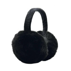 Lukkizara Ear Muffs for Women, Foldable Winter Faux Furry Earmuffs, Adjustable Soft Ear Warmer Covers