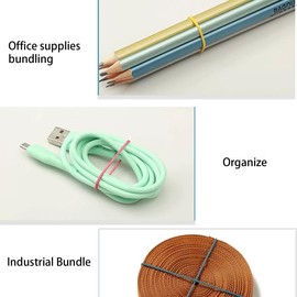 500Pcs Coloured Rubber Elastic Bands,Rubber Bands,38mm Thick Rubber Bands,Children's Rubber Bands,for Hair,Catapults,Office Supplies