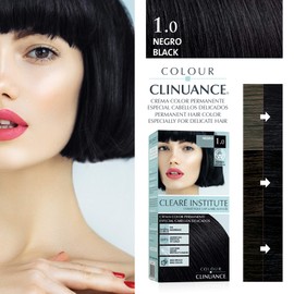 Colour Clinuance 3 Packs Delicate Permanent Hair Colour Ammonia Free More Shine Intense Colour 100% Coverage 1.0 Black