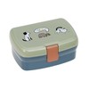 LÄSSIG Children's Lunch Box with Removable Dividers, BPA-Free / Happy