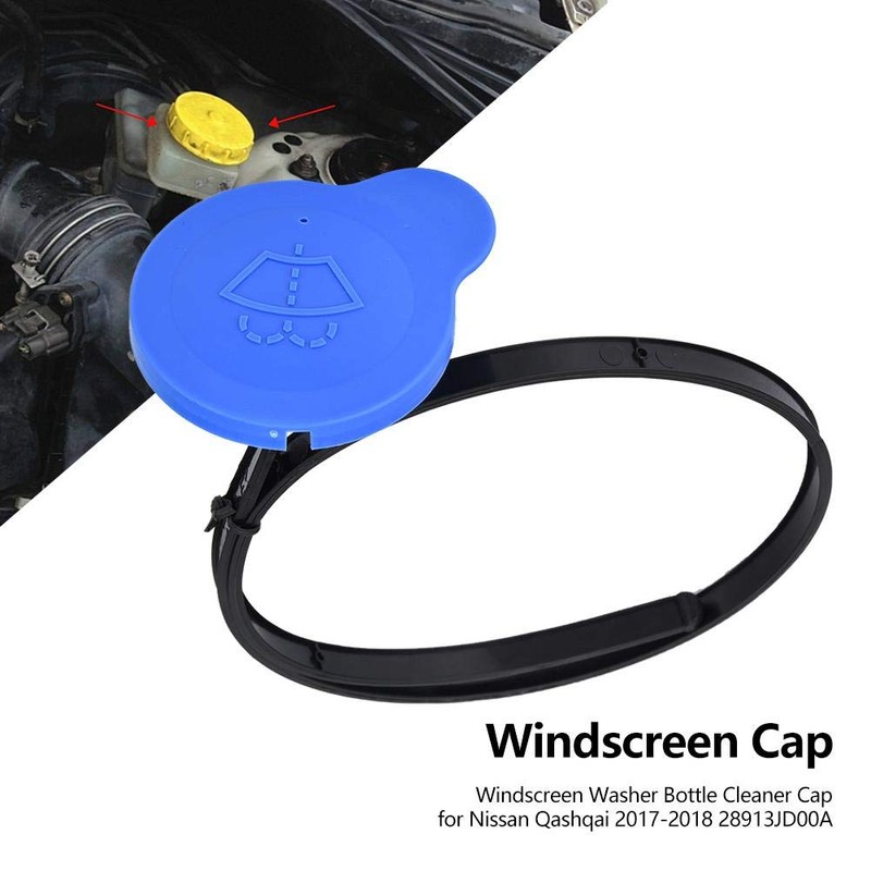 Akozon Universal Windscreen Washer Washer Lid Cap for Qashqai 2017-2018
