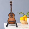 Miniature Guitar Model, 3.1 Inch Large Mini Wooden Classic Guitar