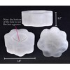 AMOYSTONE Selenite Tealight Holders Small Sunflower Shaped Crystal Candle Holders