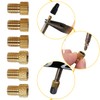 SUJEBKC French Valve Adaptor, 6 Pieces Bicycle Valve Adapter for