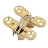 Hidden Hinge, 1pc Invisible Hinge 180 Degree Gold Zinc Alloy