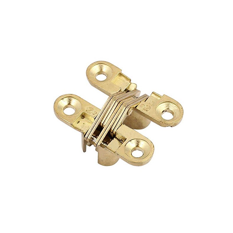 Hidden Hinge, 1pc Invisible Hinge 180 Degree Gold Zinc Alloy
