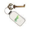 Mr. & Mrs. Panda Rectangular Keyring Crocodile, White