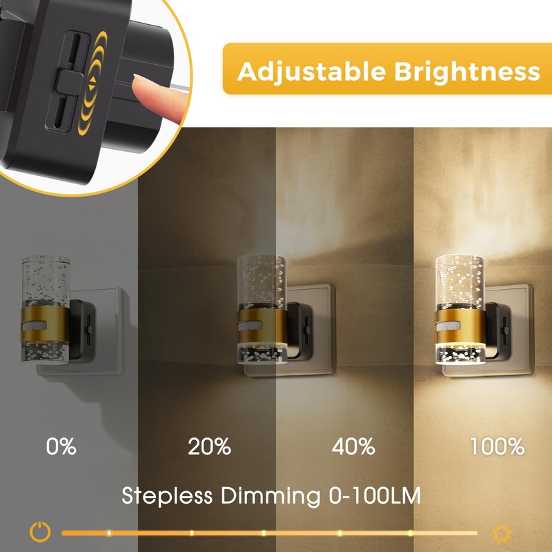 LOHAS-LED Night Light with Motion Sensor, Night Light Socket with