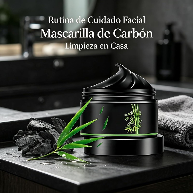 Kit de Mascarilla Eliminadora de Puntos Negros de Carbón