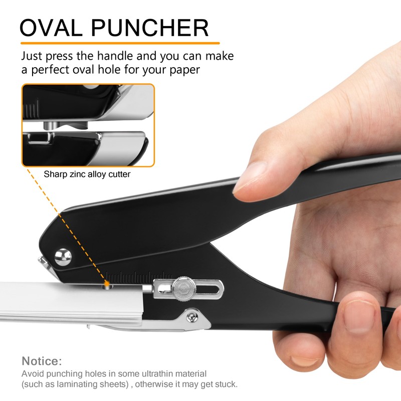 MyLifeUNIT Badge Hole Punch, Slot Puncher for Id Card, PVC