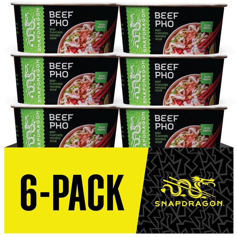 Snapdragon Pho Soup Bowl, Beef Pho, 2.1 oz (Pack of