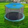 Bcuuozeeing Trampolin Überdachung Abdeckung Ø 244cm, 6-Stangen Trampolin Sonnenschutz Abdeckung,