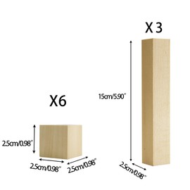 9Pcs Basswood Carving Blocks, 2 Size Smooth Unfinished Wood Blocks,DIY Wood Carving Kit,Shaping,Painting Creative Wood Art Craft,Natural Whittling Blocks for Carving Beginners and Professional