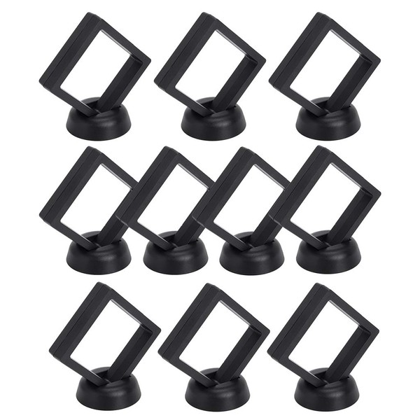 Skelang 10 Pcs Coin Display Case, 3d Floating Display Frame,