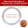 Swivel Turntable Lazy Susan, Heavy Duty Aluminium Alloy Rotating Bearing