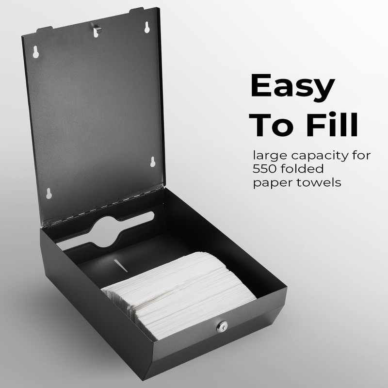 Paper Towel Dispenser Wall Mount - Multifold Trifold Paper Towel